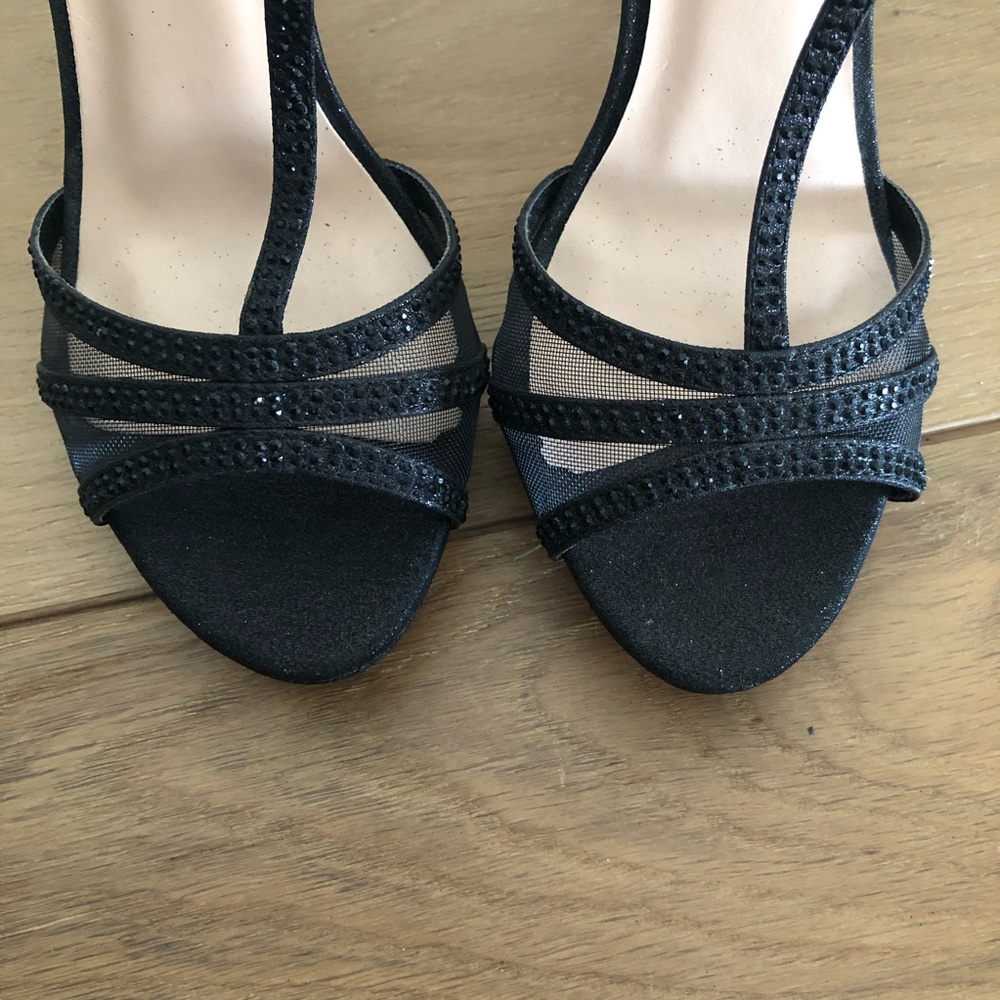 DE BLOSSOM COLLECTION Black Heels Size 7.5 - Picture 3 of 9